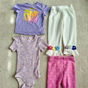 Variety of Baby Girl Bundle Set 18-24 months